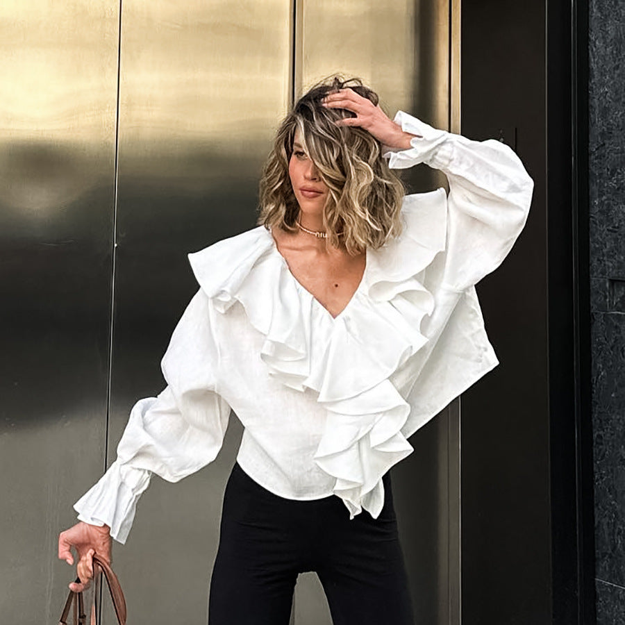 Fashionable White Shirt For Women