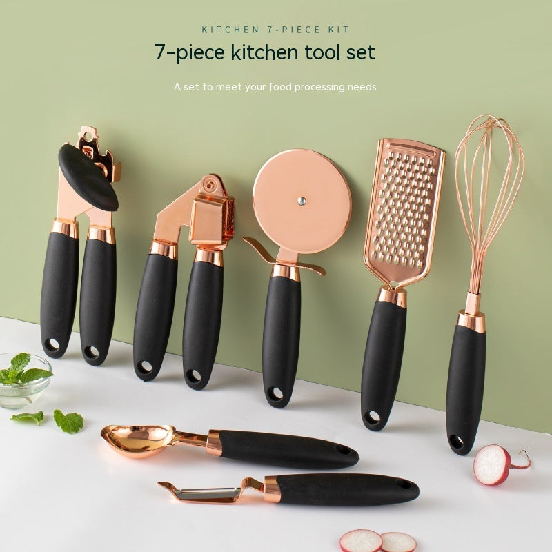 Kitchen Household Peeler Gadget Copper Plated Set