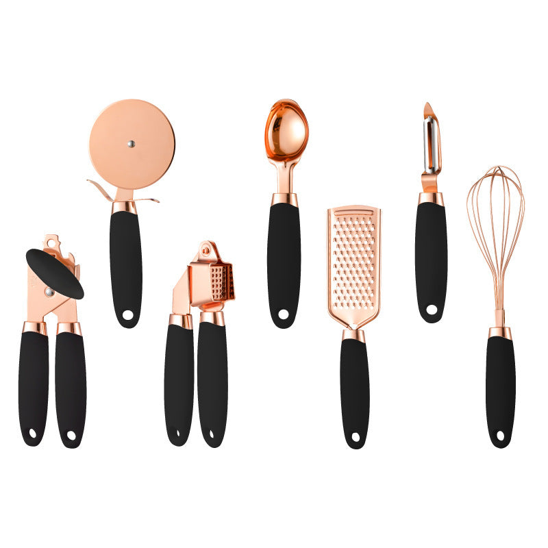 Kitchen Household Peeler Gadget Copper Plated Set