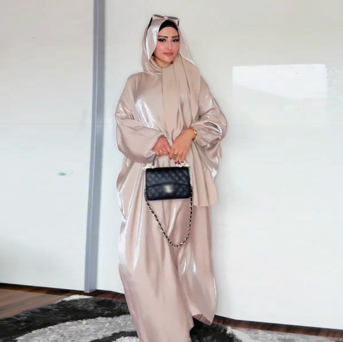 Abaya & Hijab Set Women's Clothing With Headscarf