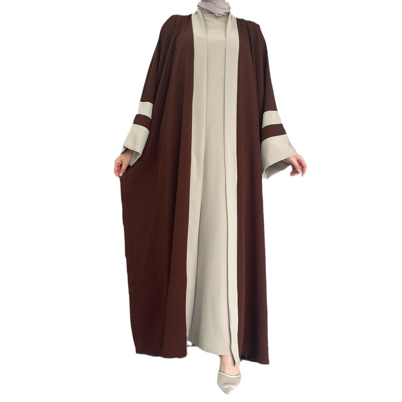 Women's Long Dress Two-piece Abaya