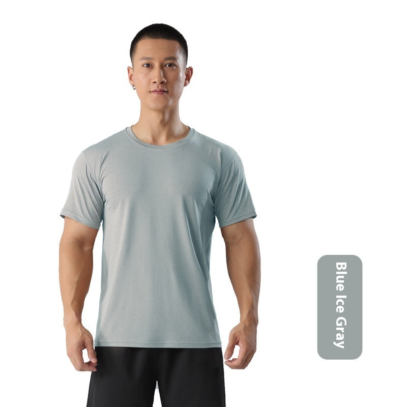 Men's Round Neck Loose Sports And Leisure Fitness T-shirt