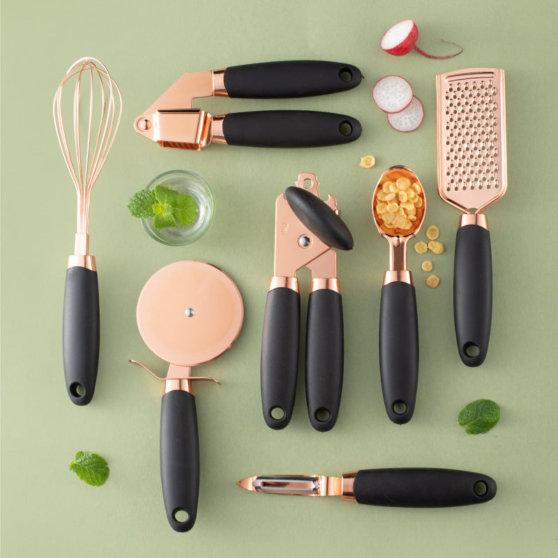 Kitchen Household Peeler Gadget Copper Plated Set