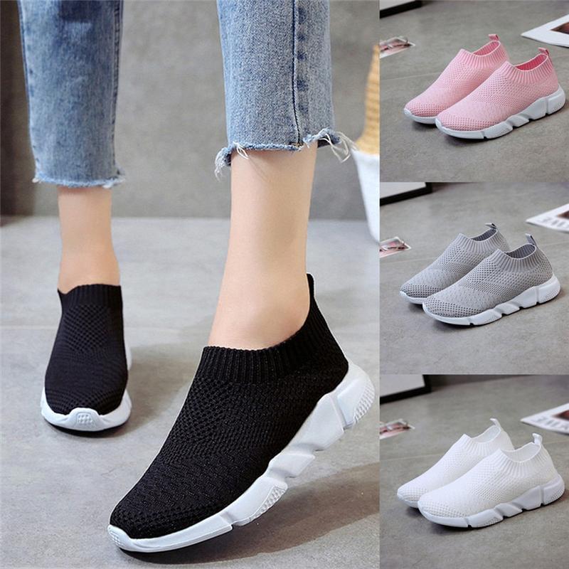 Woman Footwear Sport Athletic Unisex Breathable Mesh Female Sneakers