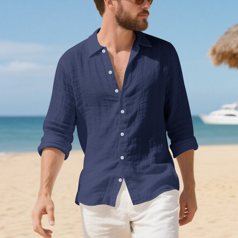 Linen American Style Loose Casual Shirt
