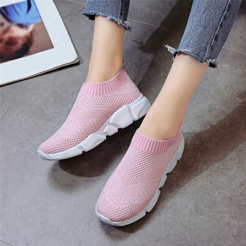 Woman Footwear Sport Athletic Unisex Breathable Mesh Female Sneakers