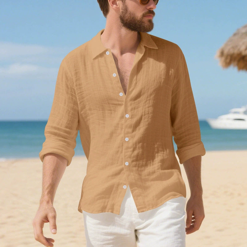 Linen American Style Loose Casual Shirt