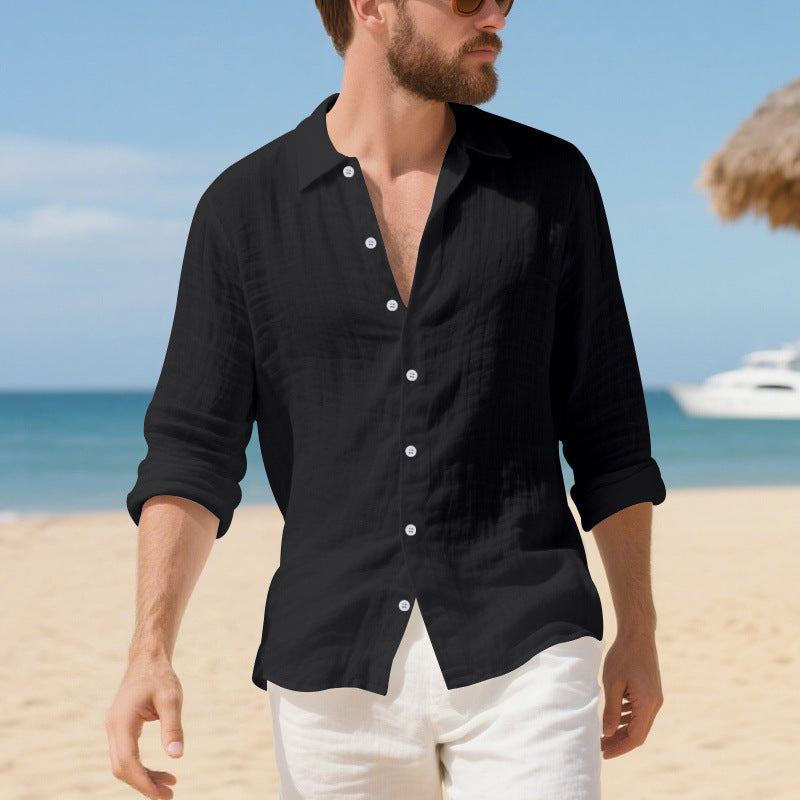 Linen American Style Loose Casual Shirt