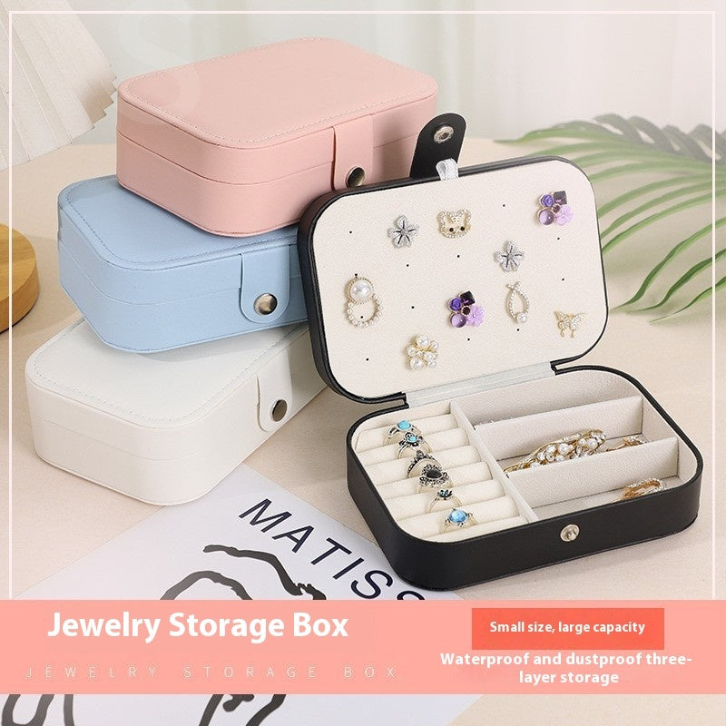 Finishing Necklace Ring Ear Studs Earrings Jewelry Storage Box