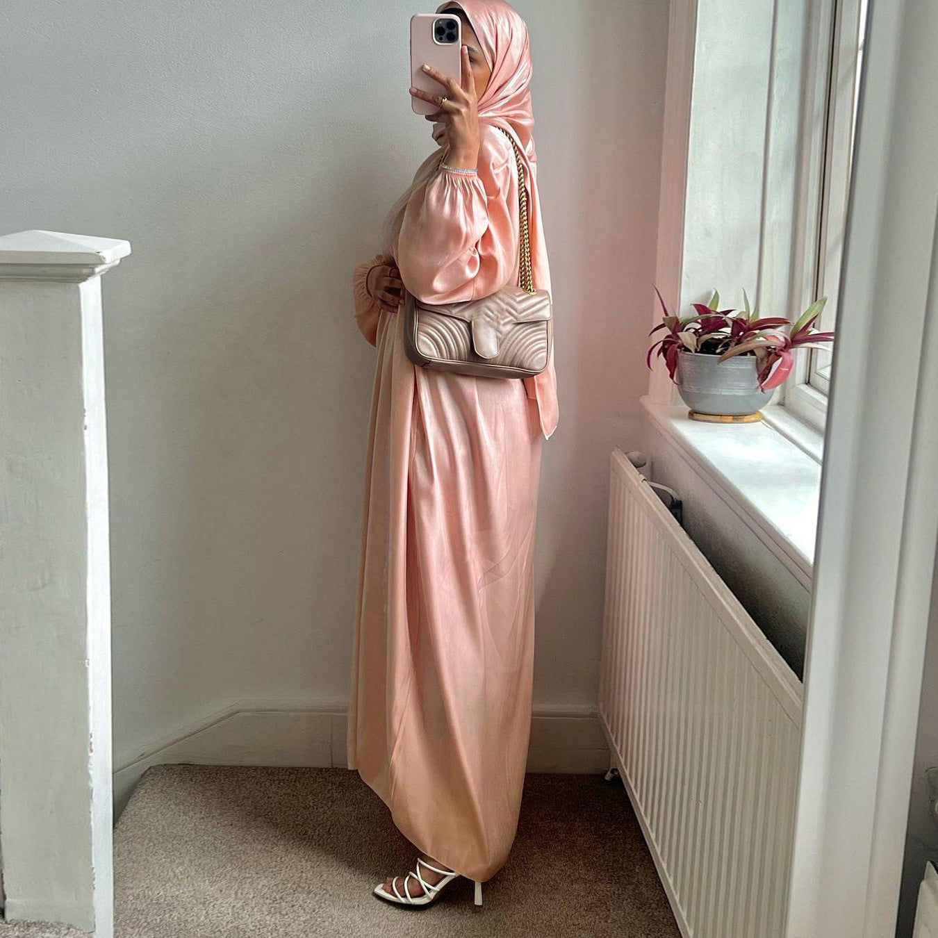 Abaya & Hijab Set Women's Clothing With Headscarf